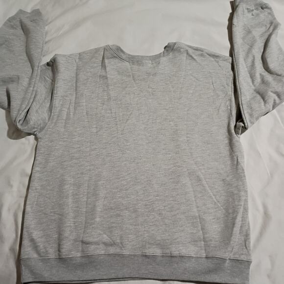 Ugly Christmas Sweatshirt Women's L (11-12) Grey Wound Up Cotton/Poly Blend - Picture 5 of 10